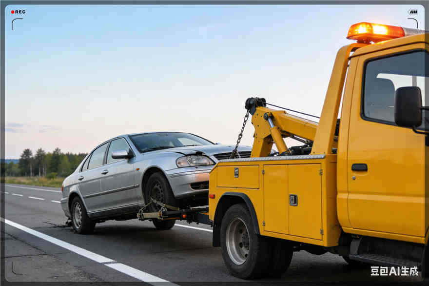 正定拖车救援电话【案例】