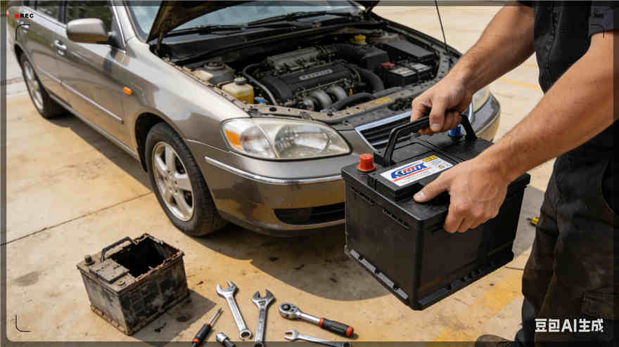 正定汽车换电瓶电话【案例】